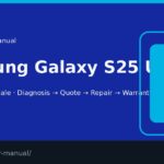 Samsung Galaxy S25 Ultra screen repair manual — FIX4U Auckland