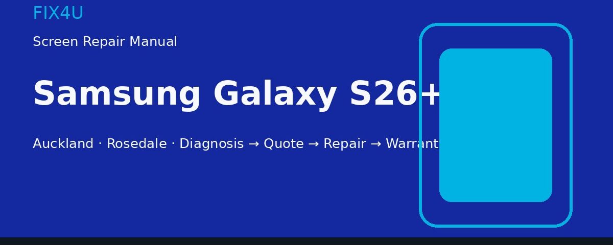 Samsung Galaxy S26+ screen repair manual — FIX4U Auckland