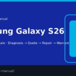 Samsung Galaxy S26 screen repair manual — FIX4U Auckland