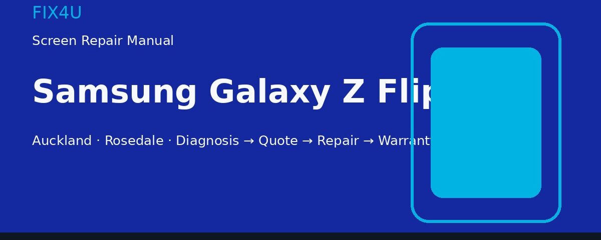 Samsung Galaxy Z Flip5 screen repair manual — FIX4U Auckland