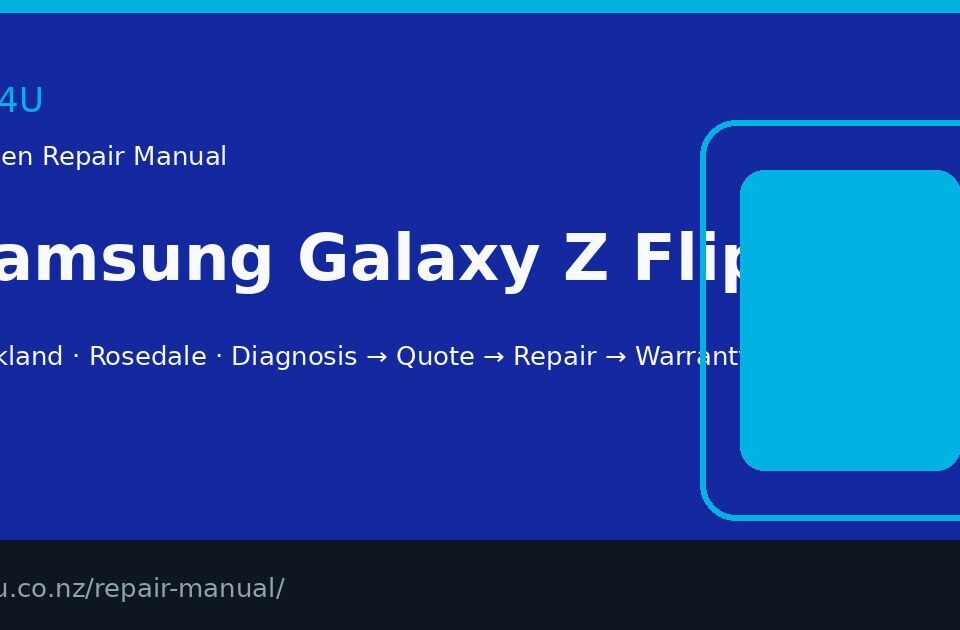 Samsung Galaxy Z Flip5 screen repair manual — FIX4U Auckland