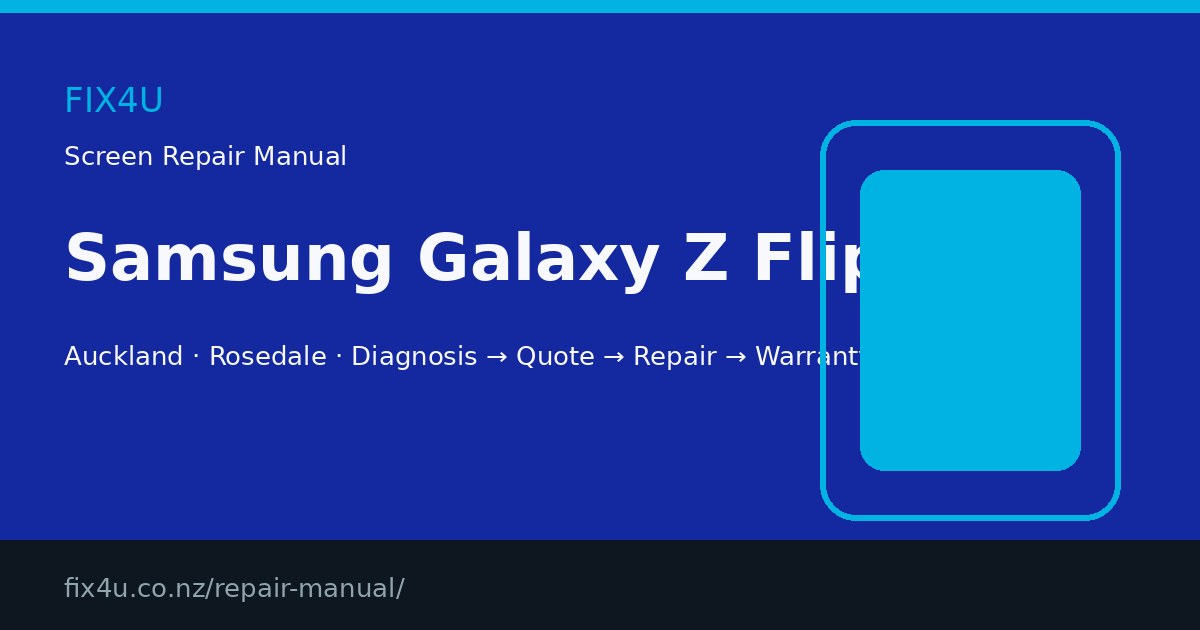 Samsung Galaxy Z Flip7 FE Screen Repair Manual