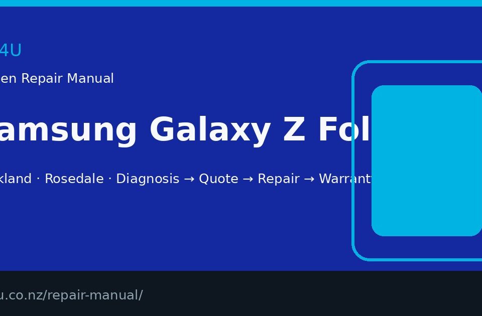 Samsung Galaxy Z Fold5 screen repair manual — FIX4U Auckland